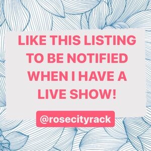 💕 Like this listing to be notified when I have a live show!